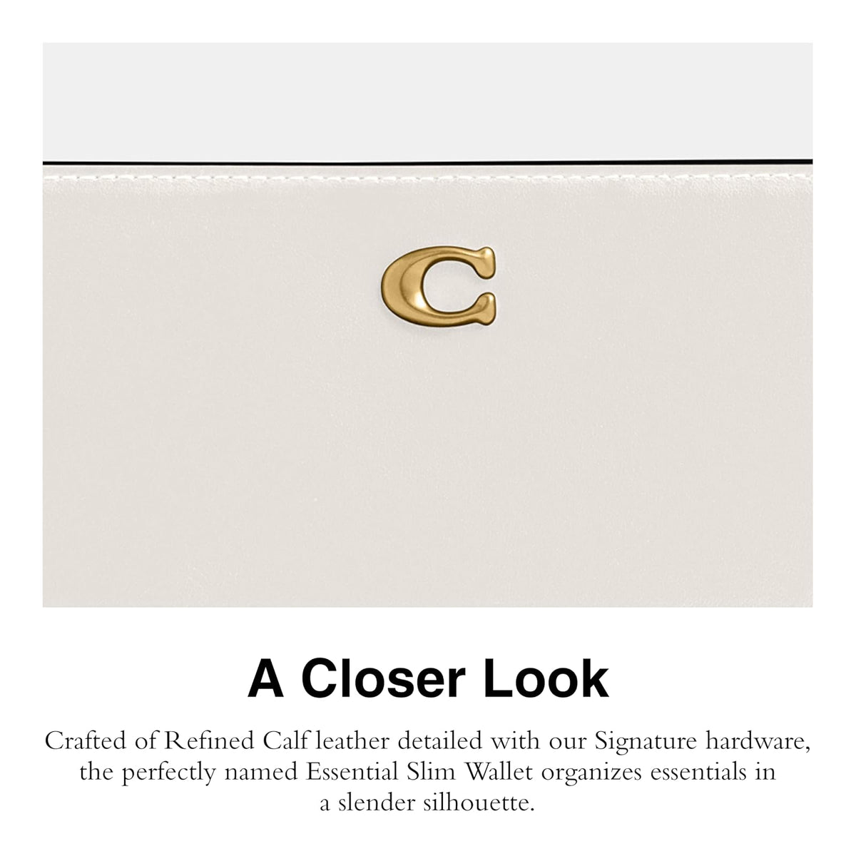Coach Essential - portafolios delgada para mujer