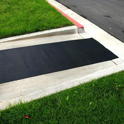 Alfombrillas de Goma Antideslizantes para Exteriores Rubber-Cal Ramp-Cleat – Alfombrilla de Piso de 1/8" x 3 pies x 8 pies