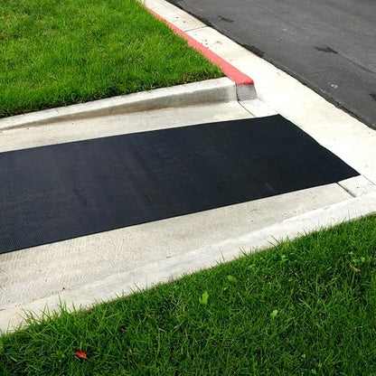 Alfombrillas de Goma Antideslizantes para Exteriores Rubber-Cal Ramp-Cleat – Alfombrilla de Piso de 1/8" x 3 pies x 8 pies