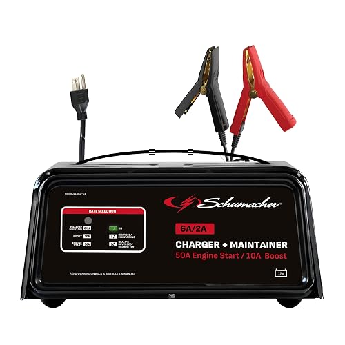 Schumacher SC1361 Cargador/Arrancador Automático 26,10 y 50 Amp 12 Volts., Multicolor