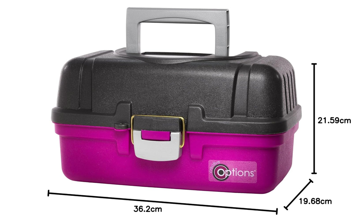 Creative Options Caja para Manualidades de 2 charolas