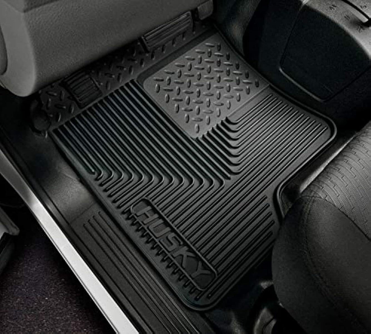 Husky Liners Alfombrillas para Piso Delantero Resistentes 51231 para Ford Expedition/F-150 y Lincoln Navigator 2003-2014, Negro