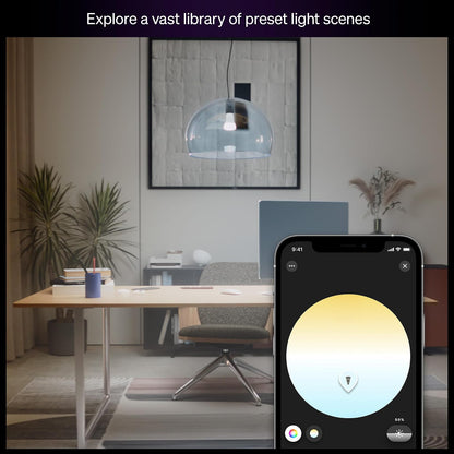 Philips Hue foco LED inteligente A19, ambiente blanco, base E26, 9,5 W, luz de espectro completo 1000K-20000K, 1100 lúmenes, regulable, funciona con Alexa, Google y Apple Home, 2 unidades
