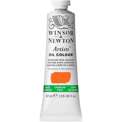 Winsor & Newton Pintura al Óleo 37 ml, Amarillo Profundo sin Cadmio #891 - 37-ml Tube - Naranja sin cadmio