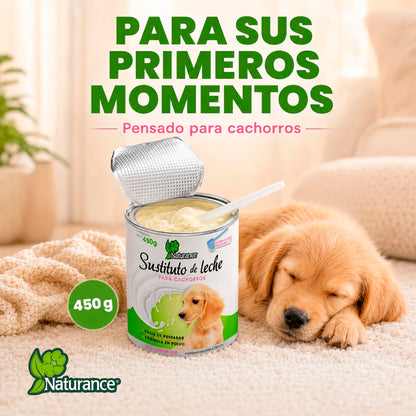 Naturance Sustituto de Leche para Perro Cachorro con Cuchara Medidora 450 g