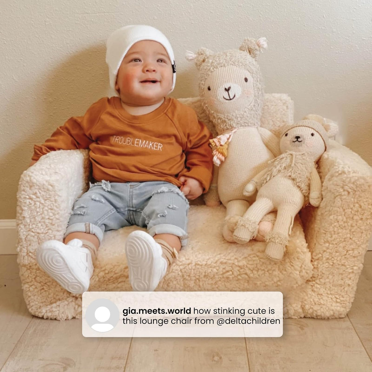 Cozee Flip-out Sherpa 2-in-1 Convertible Chair to Lounger for Kids