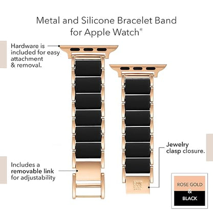 Anne Klein Fashion Chain Bracelet for Apple Watch, Secure, Adjustable