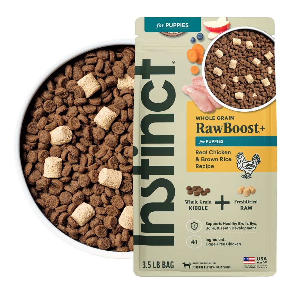 Instinct Raw Boost Alimento Perro Cachorro Pollo Real y Granos 3.5lb