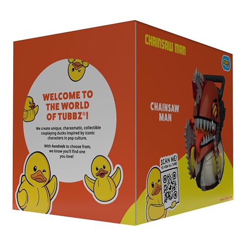 TUBBZ: Chainsaw Man - Denji Devil Hunter - Juguete Coleccionable de Pato de | Producto oficial - Figura de vinilo en caja, ninja de hoja oculta, regalo de fan de anime, decoración de exhibición y pato