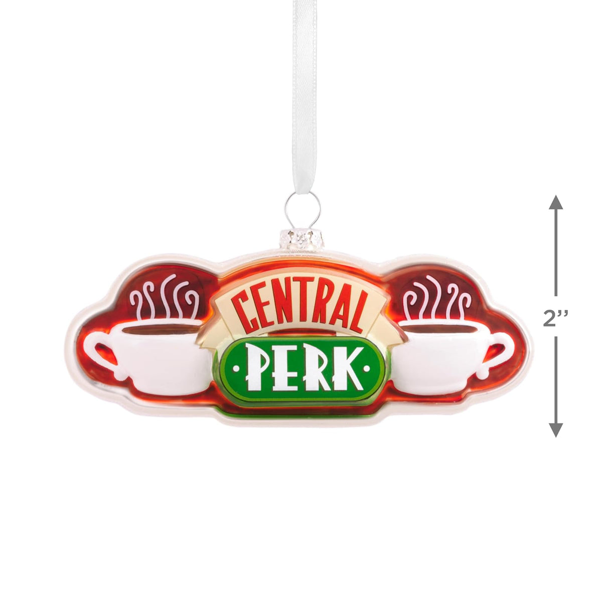 Hallmark Friends Central Perk - Letrero de Navidad, Vidrio soplado