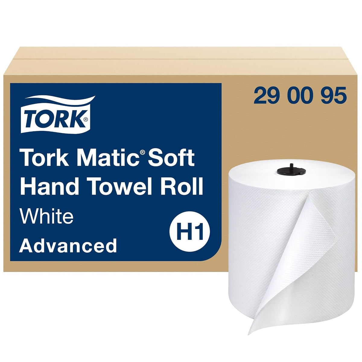 Tork Toalla de Manos en Rollo Premium Extra Suave, Pack de 6 - Blanco - 6 Count (Pack of 1) - Avanzado - Toalla de mano
