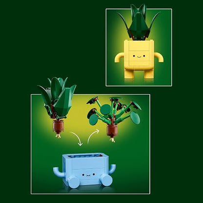 LEGO Plantas Felices - Juguetes de Construcción para Niñas y Niños, Años 9+ - Decoración para Escritorio, Recamara - 10349