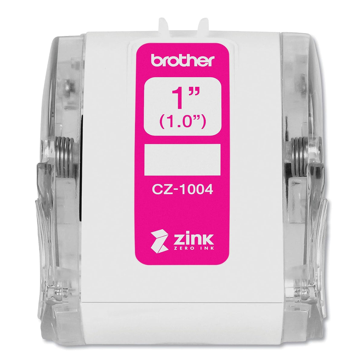 Brother CZ-1004 - Rollo de etiquetas original de longitud continua, 25 mm de ancho x 5 m de largo, con tecnología ZINK Zero Ink