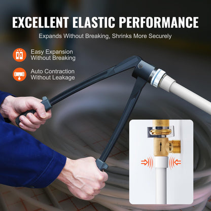 VEVOR PEX Pipe 3/4 pulgadas, 100 pies sin oxígeno PEX-A tubo flexible para agua potable, para agua fría/caliente y restauración fácil, aplicaciones de plomería con cortador última intervensión, blanco