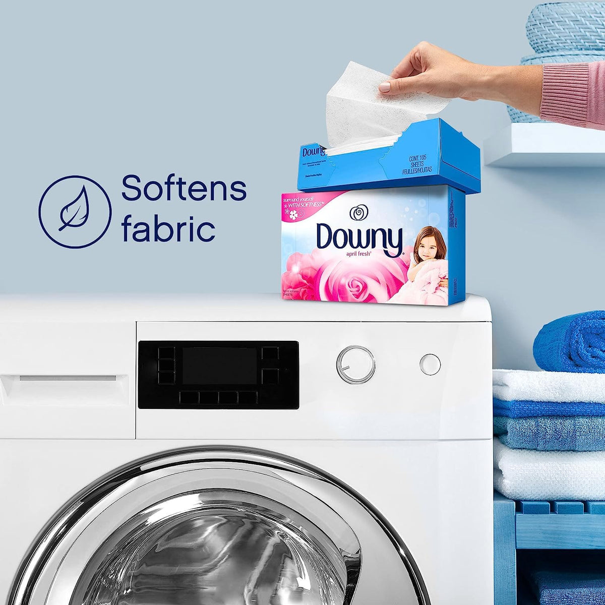 Downy April Fresh Fabric Softener Dryer Sheets, 240 Count