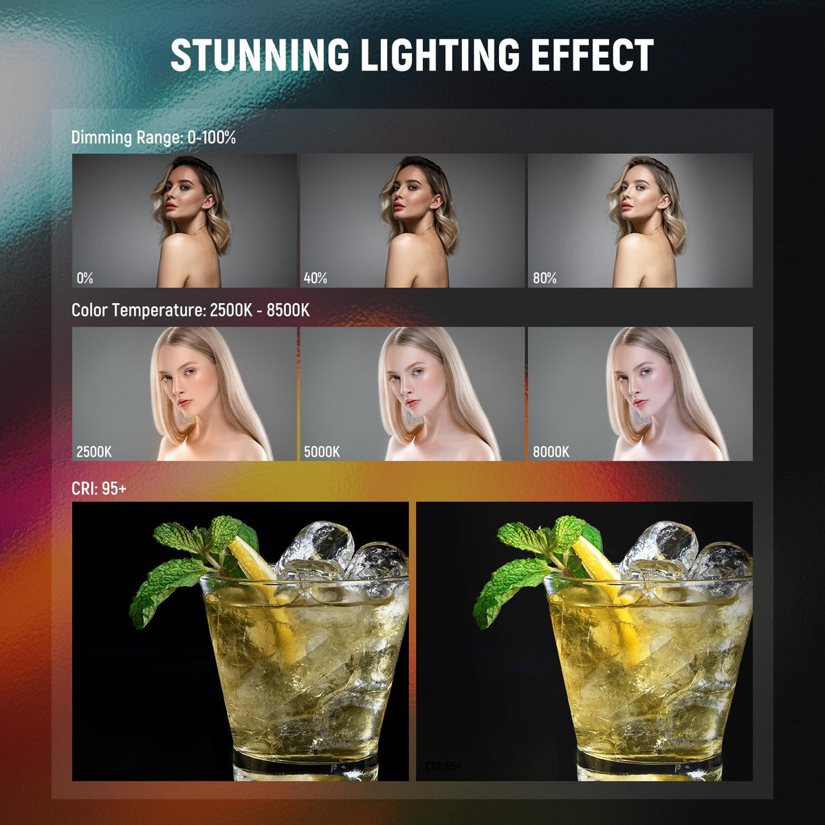NEEWER RGB Varita de Luz, Fotografía Magnética Manual Youtube TikTok Vlog Video Light Stick Barra Luz Tubo Luz LED 2500K-8500K Regulable a Todo Color CRI95 2550mAh Batería 17 Escenas, 1 Paquete,TL20C