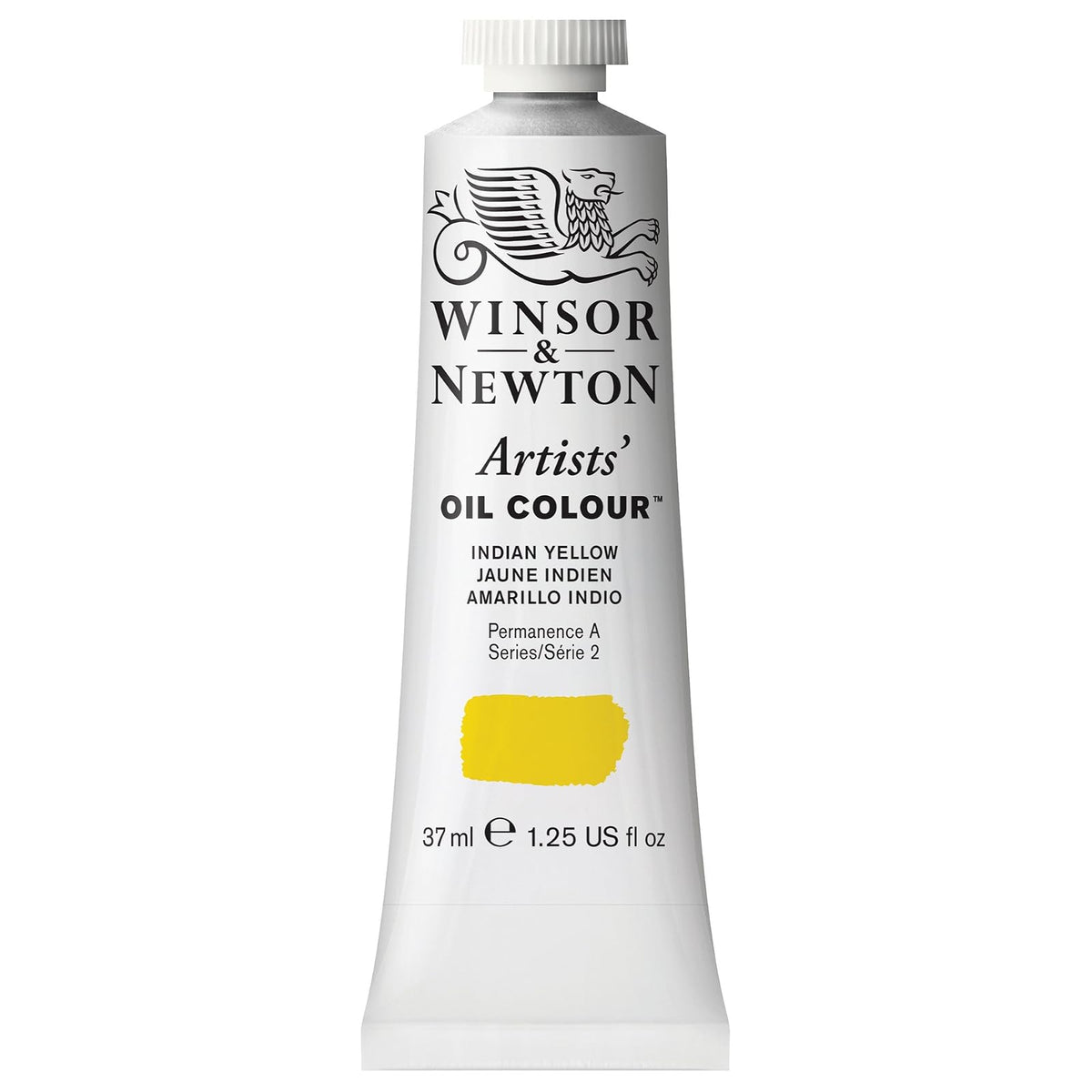 Winsor & Newton Artists' Oil Colour Pintura al Óleo Profesional, 37 ml - 37-ml Tube - Amarillo (Indian Yellow)