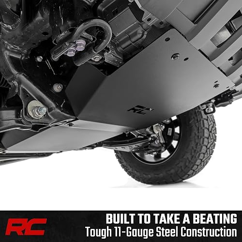 Rough Country Kit de Placa Deslizante Delantera para Toyota Tacoma 4WD 2024-2025, Negro, 10919
