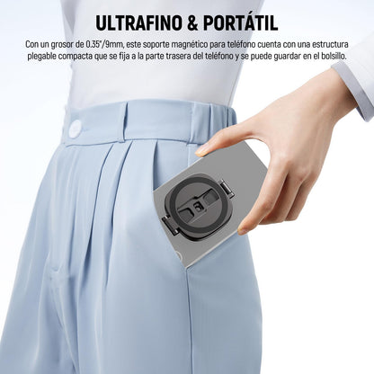 NEEWER - Soporte magnético Doble para teléfono Celular, Soporte de trípode con Rosca de 1/4 Pulgadas y Soporte para Zapato fría, Compatible con MagSafe iPhone, Samsung Android para grabación de Video