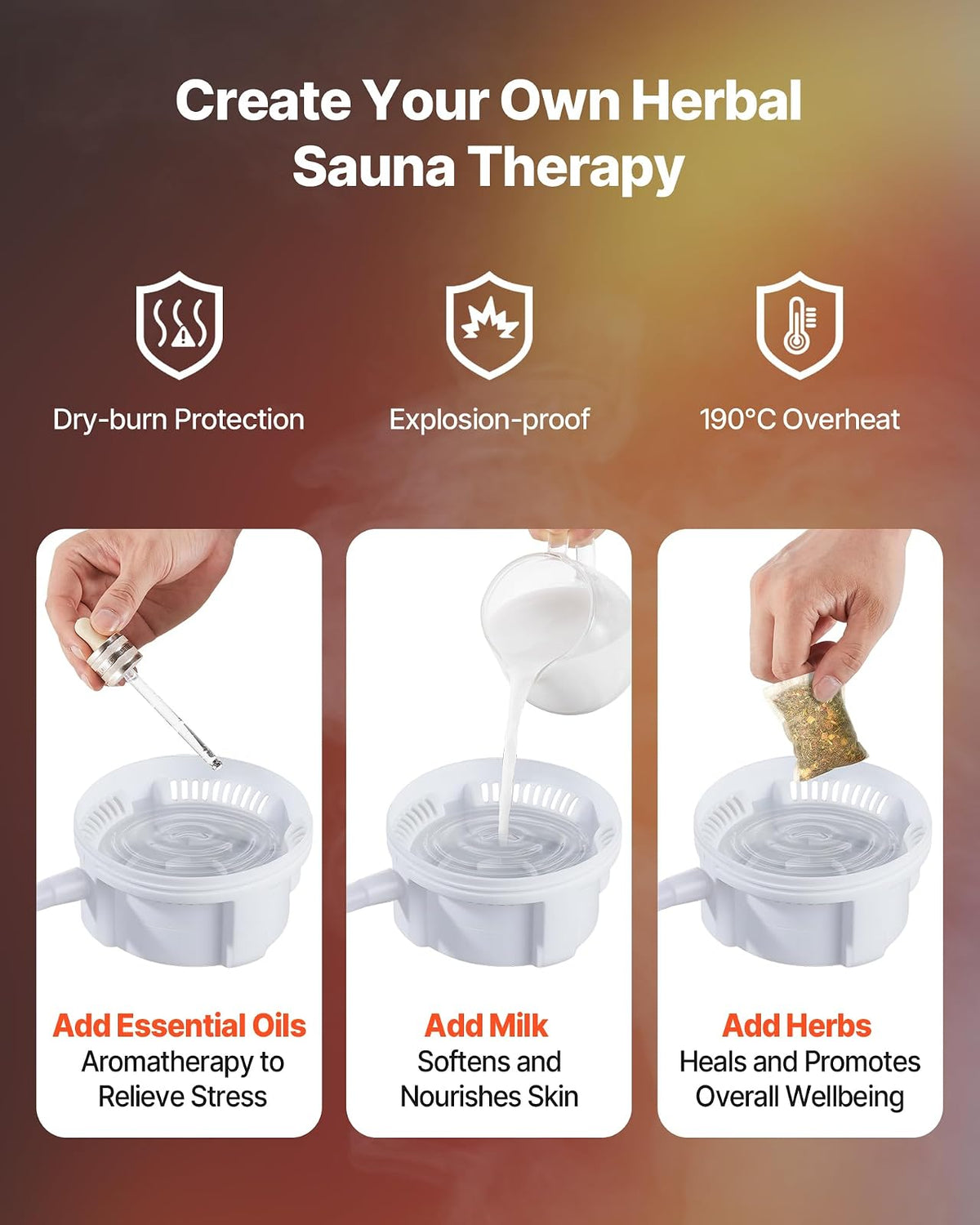 VEVOR Sauna de vapor portátil mejorada para el hogar, tienda de spa de cuerpo completo para 2 personas con vaporizador, 2 sillas plegables, control remoto y 2 cajas de aceites esenciales