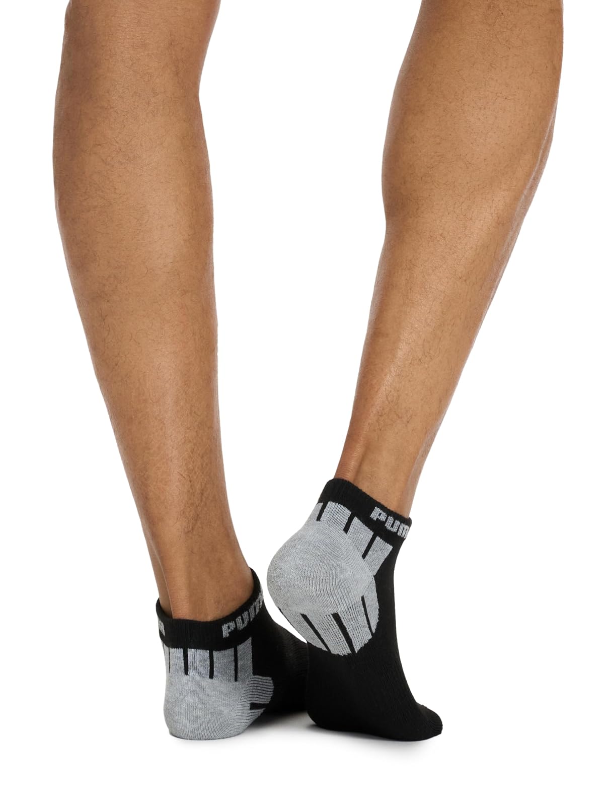 PUMA - Paquete de 8 calcetines de corte bajo para hombre