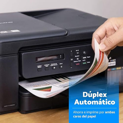 Brother Multifuncional InkBenefit Tank DCP-T730DW,Tinta Continua,Wi-Fi | Wi-Fi, Dúplex Automático, Incluye Kit de Tintas de Ultra Alto Rendimiento, Escáner y Copiadora