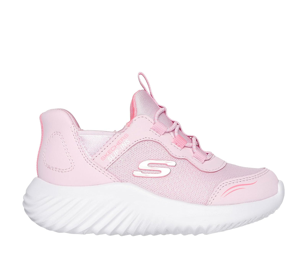 Skechers Bounder Simple - Zapatos Lindos para niñas | Casual, sin cordones, espuma viscoelástica refrigerada por aire, lavable a máquina
