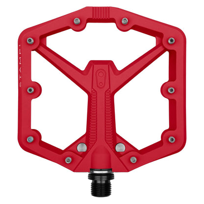 Crankbrothers - Pedal de Bicicleta Plano BMX/MTB - Pedal de Bicicleta de Plataforma, Perfil mínimo, Agarre Ajustable - Sello 1 Gen 2 - Rojo - G