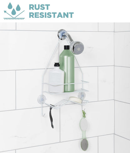 Zenna Home Zenna HomeOver The Shower - 2 estantes, Color Blanco, 2 estantes, Color Blanco