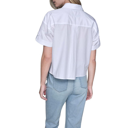 Karl Lagerfeld - Blusa Pop con diseño de Flores para Mujer