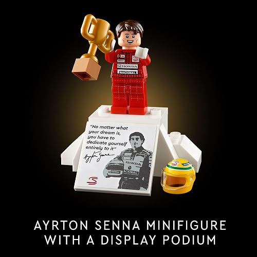 LEGO Icons McLaren MP4/4 y Ayrton Senna Modelo de Auto para Adultos 10330