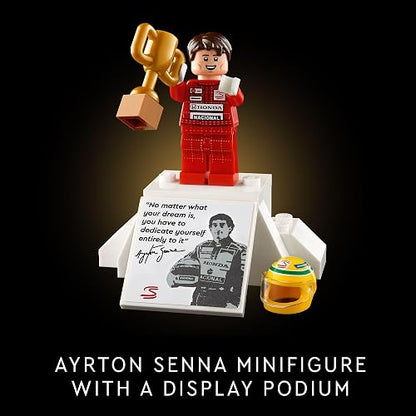 LEGO Icons McLaren MP4/4 y Ayrton Senna Modelo de Auto para Adultos 10330