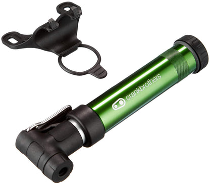 Crankbrothers Gem Bike Bomba de Mano – Bomba de pistón Doble Corta/Larga, Presta/Schrader, Bomba Manual de Alto Volumen y Alta presión