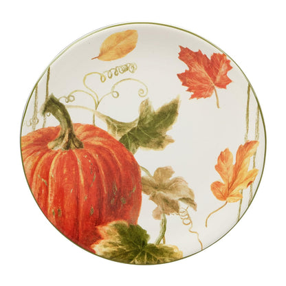 Certificados International Autumn Harvest - Platos de ensalada/postre de 9 pulgadas, multicolor, mediano, juego de 4
