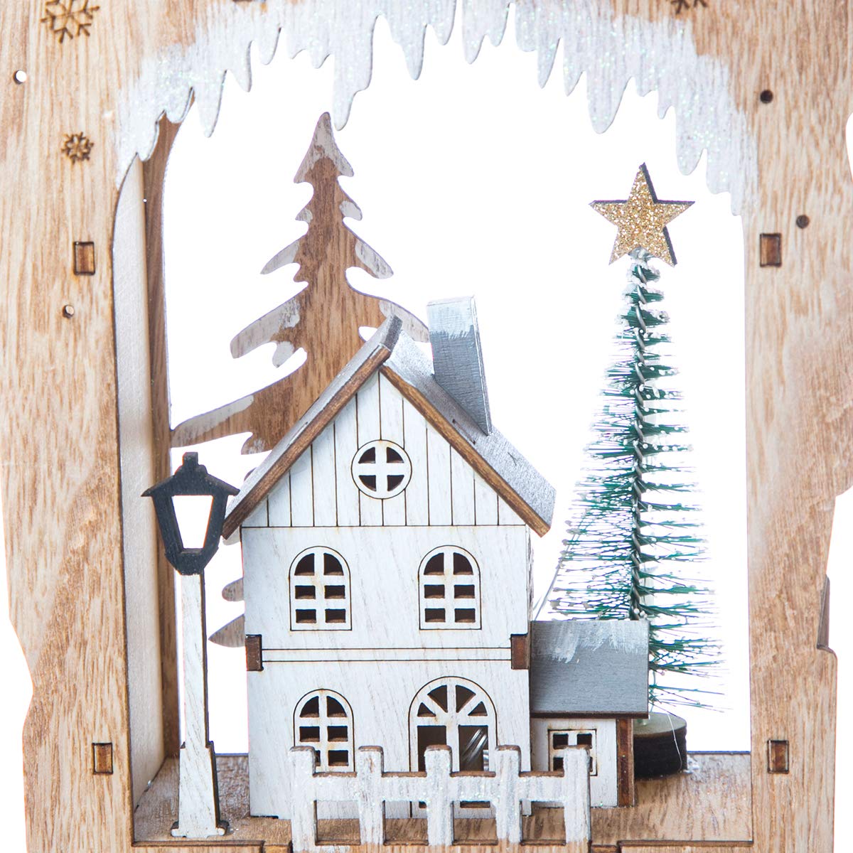 Running Decora Villas navidenas Adorno navideño Casa encajonada Grande