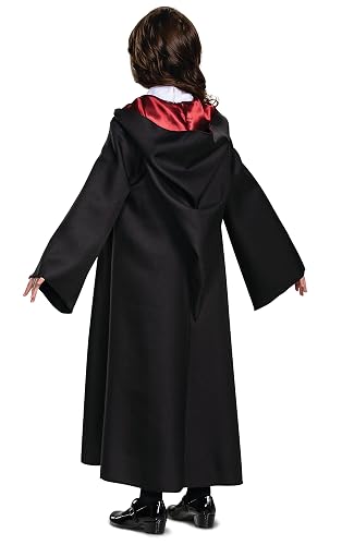 Harry Potter - Disfraz de Hermione Granger Deluxe para niñas, Negro y Rojo, Talla M (7-8)
