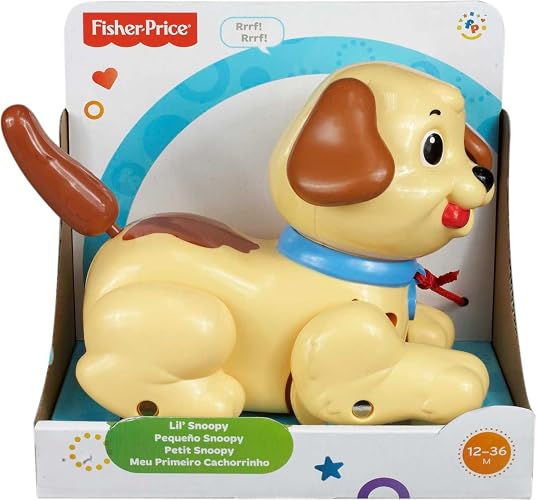 Fisher-Price Perrito Pequeño Snoopy con Movimiento y Sonido 1+ Años