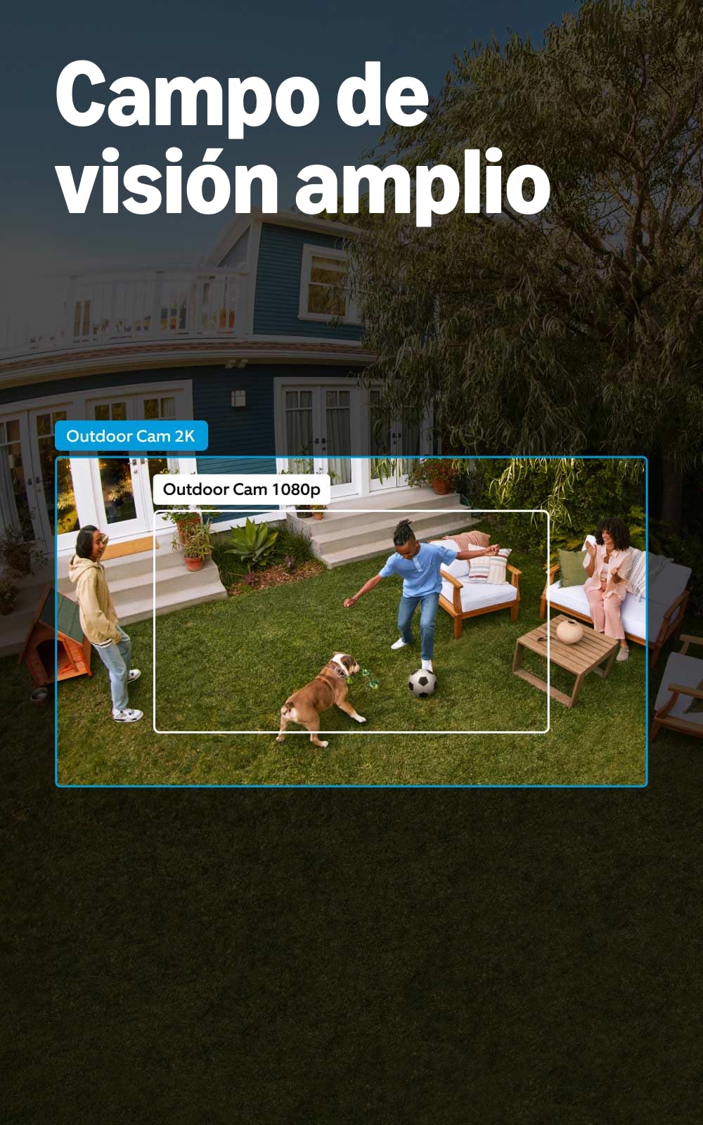 Cámara para exteriores con enchufe Ring (última generación), seguridad para hogar o negocio, video Retinal 2K gran angular, zoom mejorado 6x, visión nocturna de colores realistas con poca luz, negro