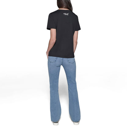Karl Lagerfeld - Playera Informal Suave con Logotipo Diario para Mujer