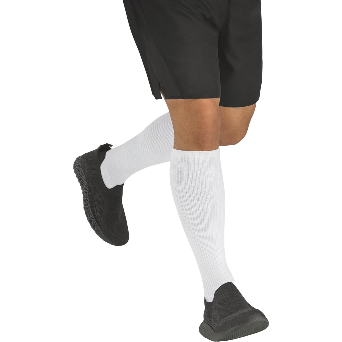 JOBST ACTIVA Athletic - Calcetines de compresión de 15 a 20 mmHg hasta la rodilla, puntera cerrada, blanco, talla S