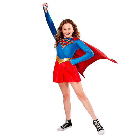Rubie's Costume Disfraz de Supergirl para niños, Superchica, Rojo, Mediano