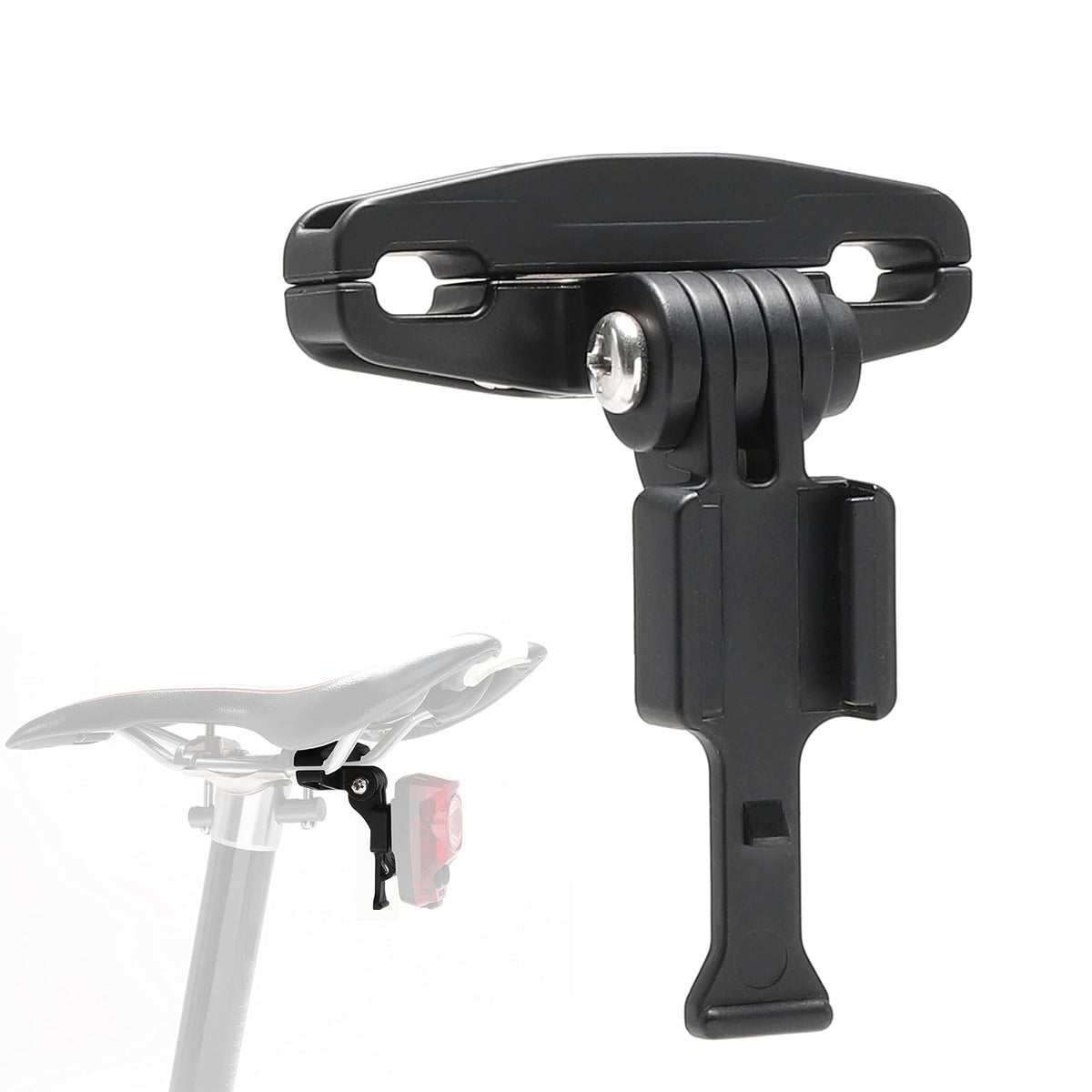 Cygolite - Soporte para riel de sillín - para luces traseras Cygolite Hypershot y Hotshot serie - Se instala debajo del sillín de bicicleta, aspecto menos desordenado, compacto y duradero, se adapta a