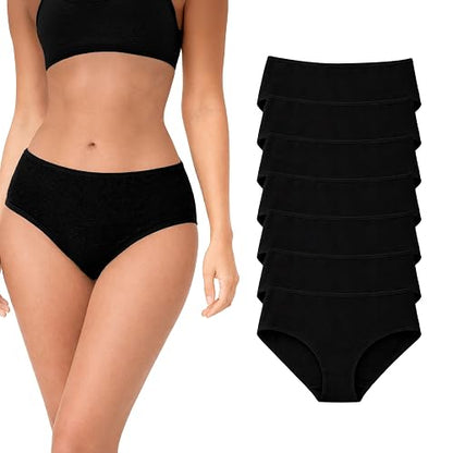 BODYcontrol Calzones de Mujer Algodón Corte Panty Pack, Panties Básicas Cómodas, Ropa Interior Mujer Lencería Dama Bragas Pantaletas Panties Stretch Suaves Confort Set Diario 2985