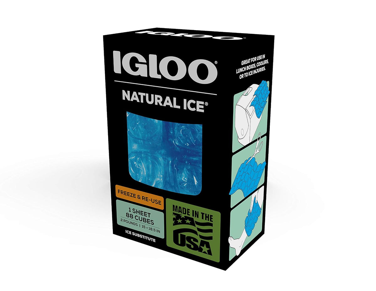 Igloo Maxcold Natural Ice Sheet 88 Cube, 15 x 18.5 Inches,