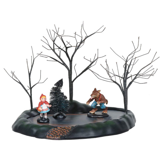 Department 56 Village Collection Accessories - Juego de Cifras animadas de Caperucita roja de Halloween, 8.5 Pulgadas