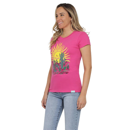 Wrangler Camisa de Algodón para Mujer, Azul, CH