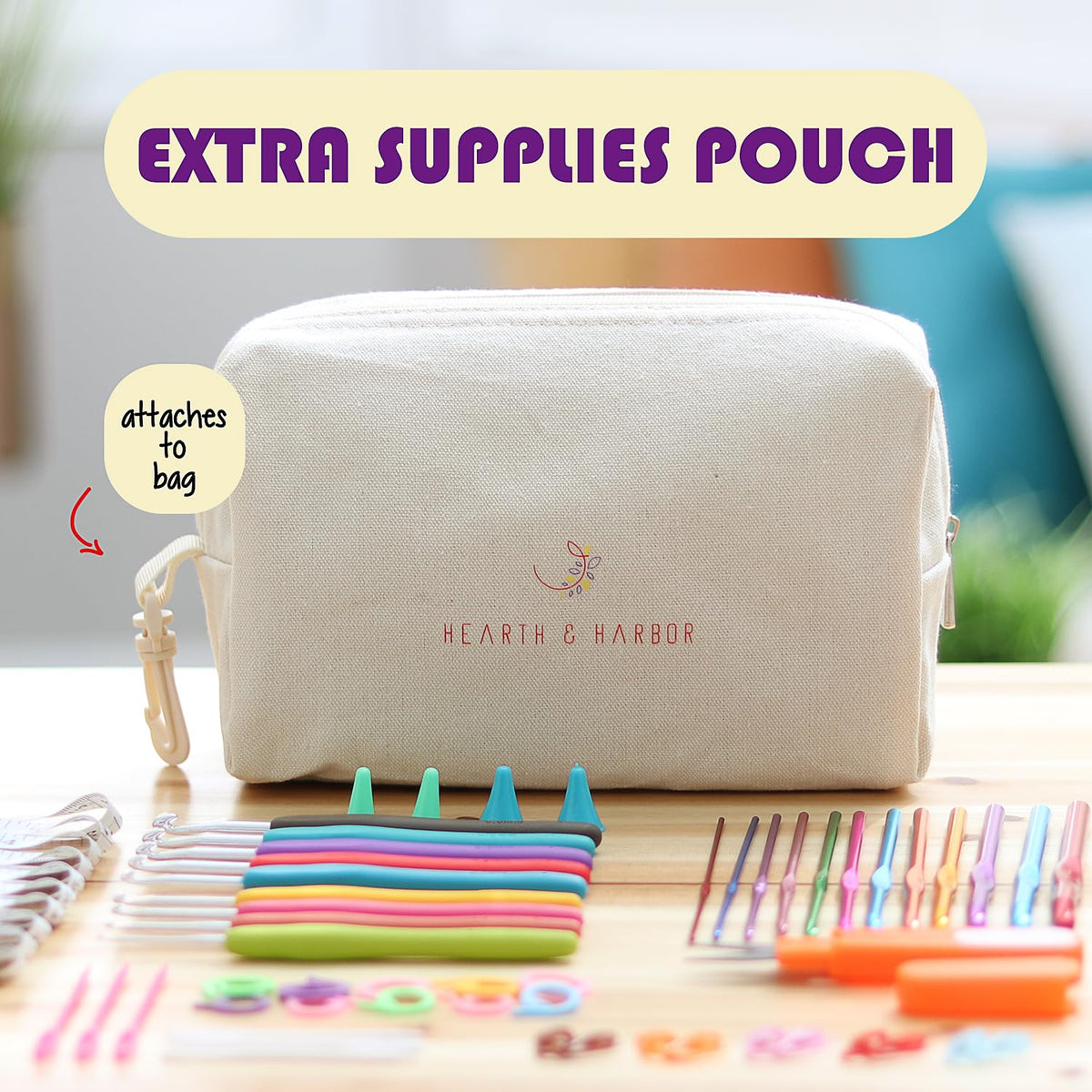 Hearth & Harbor - Kit de ganchillo para adultos y niños principiantes