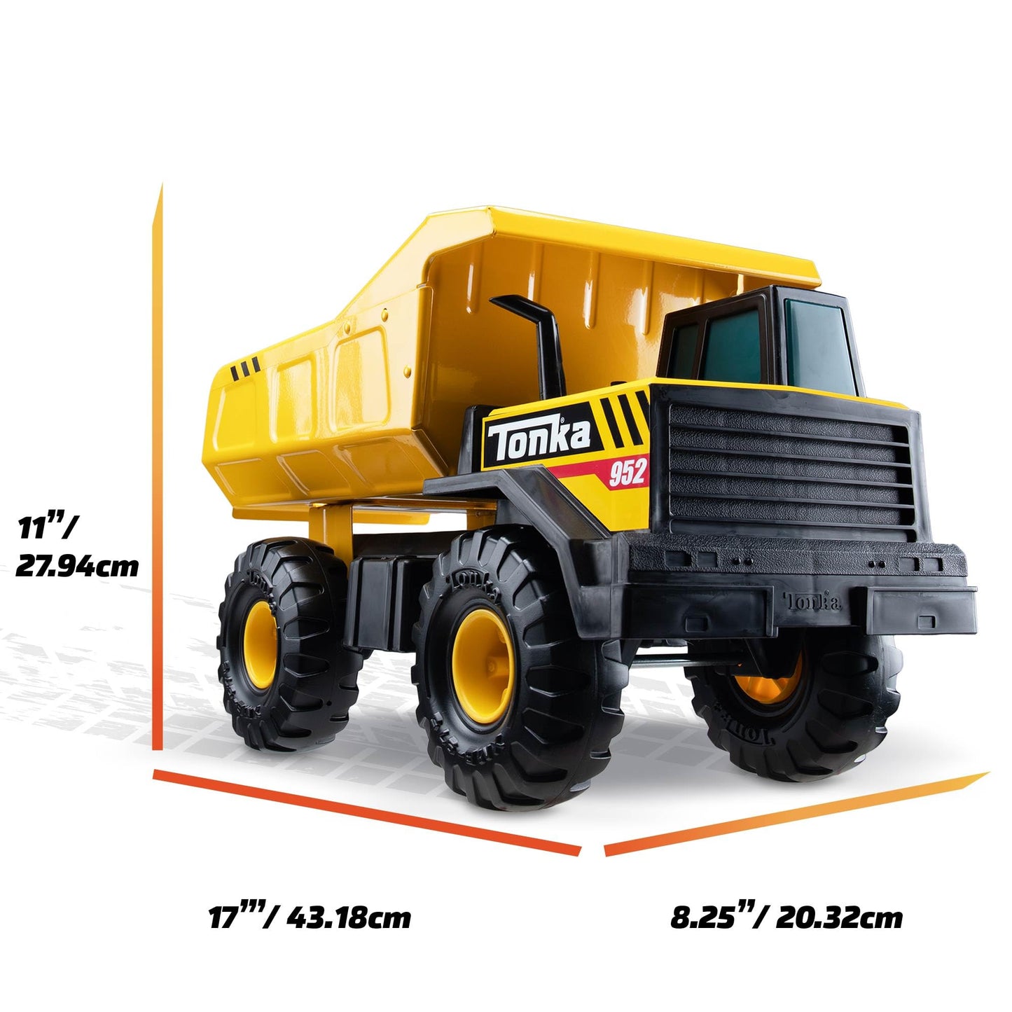 Tonka Steel Classics Mighty Dump Truck, Camión de Juguete, Construcción de Acero Real, a Partir de 3 Años, Embalaje Sin Frustraciones (FFP), Amarillo