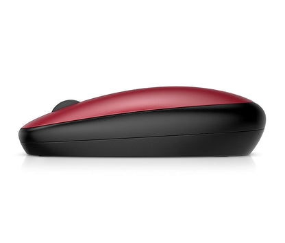 HP Mouse Inalámbrico 240, Universal, Conectividad de 10 MTS, 2.4 GHz, Windows/Mac OS, Ambidiestro, Rojo (43N05AA)