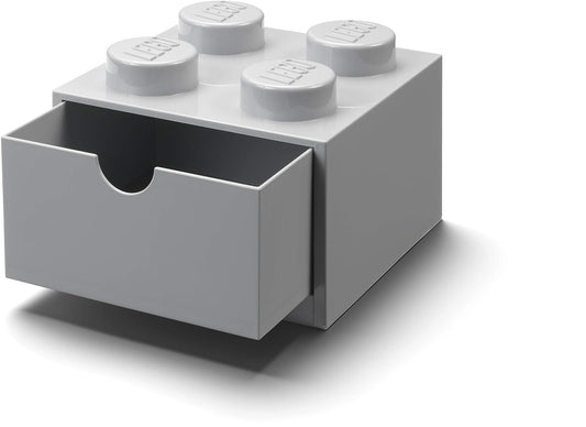 ROOM Copenhagen - Cajón de computadora de 4 ladrillos, apilable de 4 pernos, 6.2 x 6.2 x 4.4 pulgadas, color gris piedra